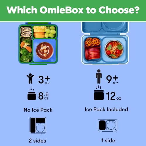 OmieBox Kids Insulated Leakproof Bento Lunch Box with Food Jar