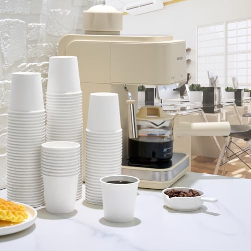 1000 pack 4 oz Disposable Paper Coffee Cups (4oz-white)