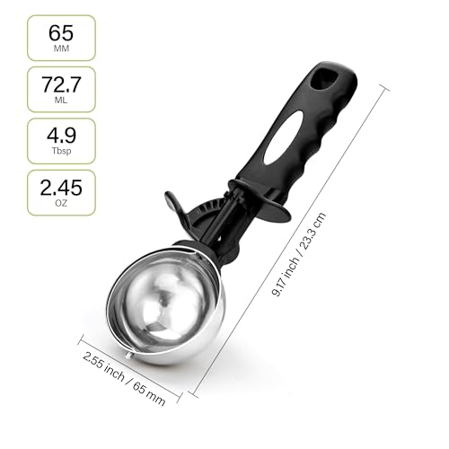 Ice Cream Scoop with Trigger (4.9 tsp (65 mm))