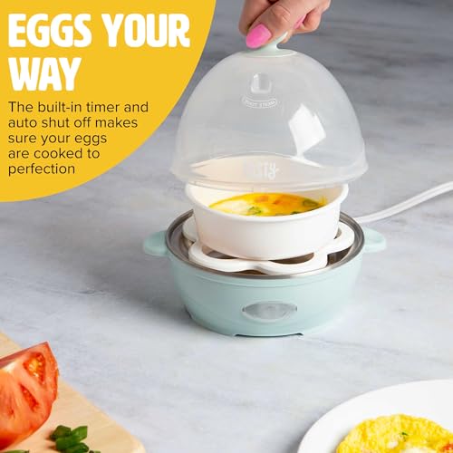Mini Rapid Egg Cooker (5-Egg / Aqua)