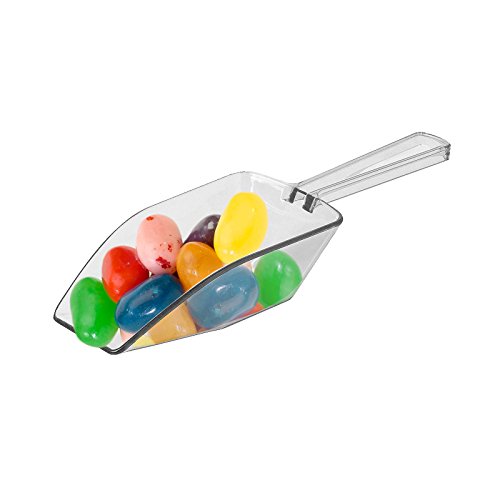 Clear Mini Plastic Acrylic Scoops 12 Pcs (12 Count)