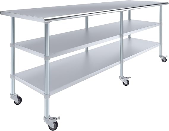 96x30 Heavy Duty Work Table (96" Long x 30" Deep)