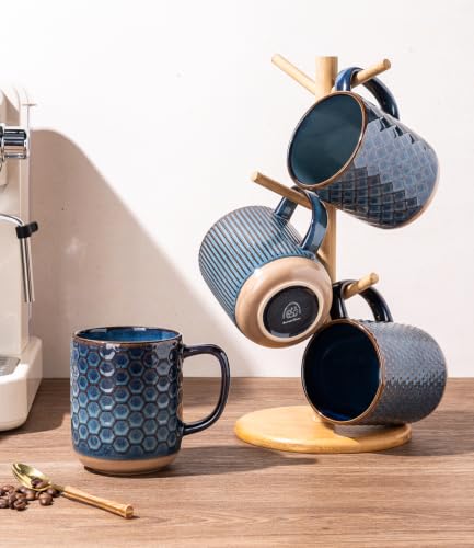 Coffee Mugs Set of 4 (Deep Sea / Set of 4 (16 Ounces))