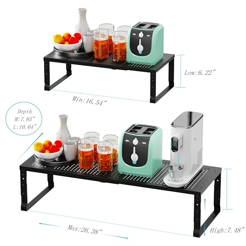 Expandable Spice Rack Kitchen Cabinet Shelf Organizer