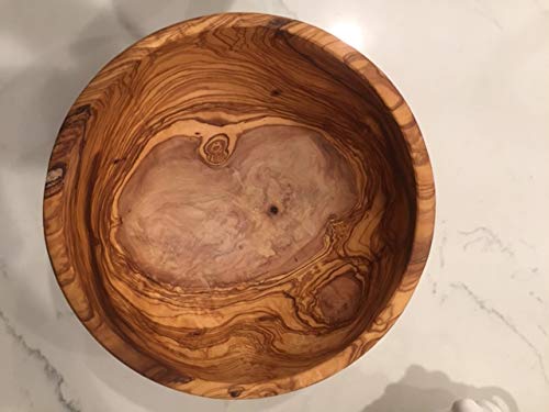 11" Artisan Olive Wood Serving Bowl (Extra Large 11 inch)