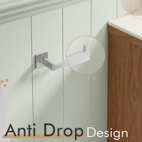 Toilet Paper Holder Chrome Toilet Roll Holder for Bathroom Kitchen Washroom T (2 Count)