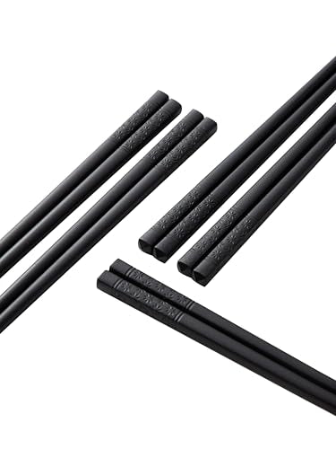 10 Pairs Fiberglass Chopsticks (Black chopsticks)
