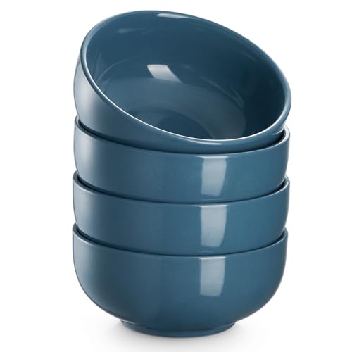 22 OZ Ceramic Soup Bowls & Cereal Bowls (22 OZ / Airy Blue)
