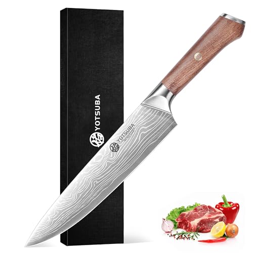 9 Inch Japanese Chef Knife with Full Tang Rosewood Handle (9 inch chef knife)