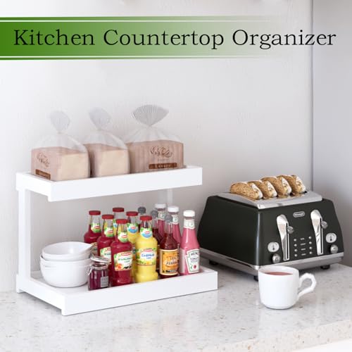 Counter Shelf Organizer (White / Medium)
