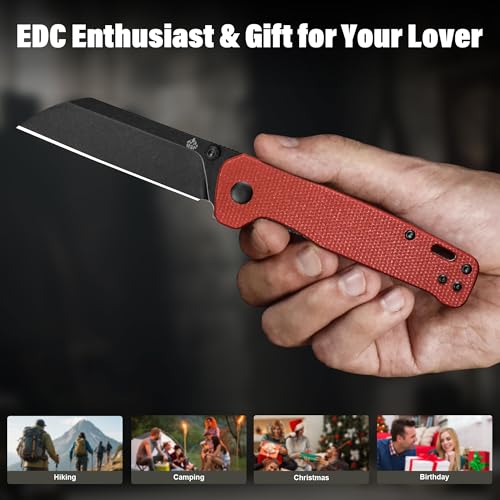 Penguin V2 Folding Pocket Knife (Red-Black)