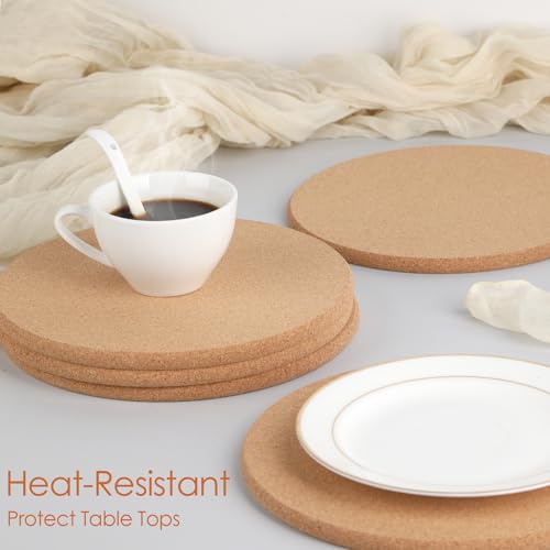 Cork Trivets for Hot Dishes 8 Pack 8 inch High (05-8 Inch 8pcs Round)