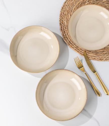 8.5’’ Ceramic Pasta Bowls Set of 6 (Set of 6 / Otameal)