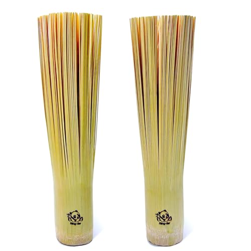 2 Pack Upgraded Bamboo Wok Brush (Small≈Ø1.7"×11")