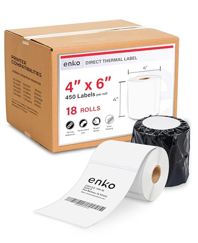 4 x 6 in 18 Rolls (8100 Count)