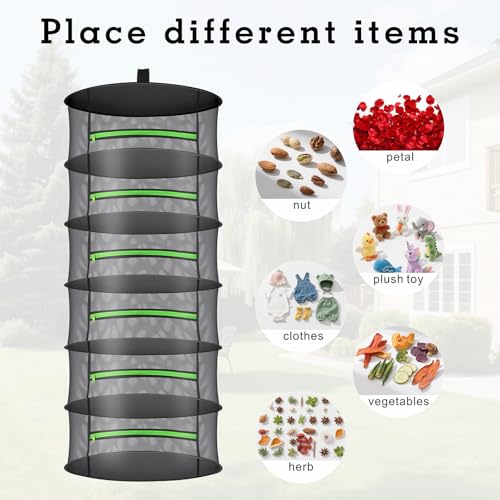 Herb Drying Rack with Mesh Design