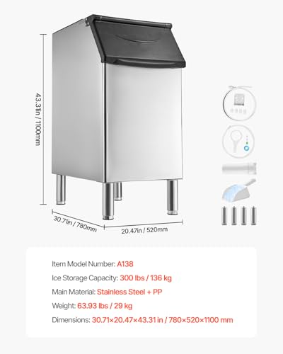 Commercial Ice Maker Storage Bin