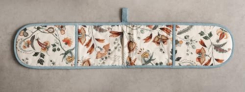 Double Oven Mitts 100% Cotton Double Oven Glove (060 - Dalida / 7" x 35" (Double Oven Mitt))