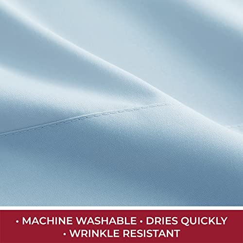 Iconic 4-PC, Ultra Soft Sheet Set (RV/Short Queen, Blue Hydrangea) (1573 Blue Hydrangea / RV / Short Queen)