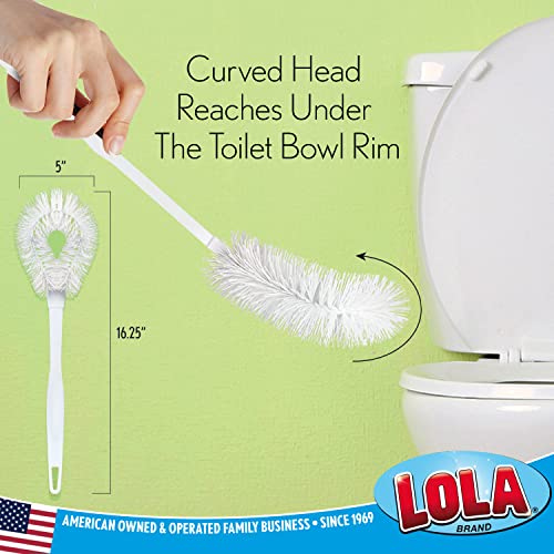 Toilet Bowl Brush Curved Head (Loop Style Bowl Brush / 3 Pack)