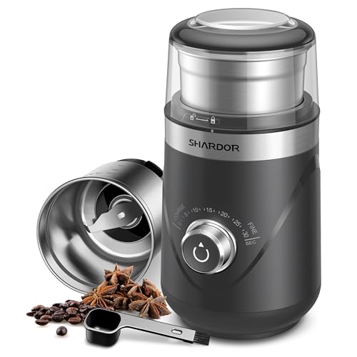 Electric Super Silent Blade Coffee Grinder (Light Gray / 1 Bowl)