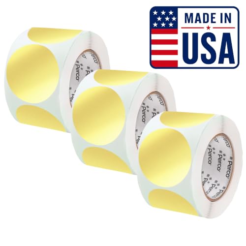 Metallic Gold Perforated Round Circle Dot Sticker 4 (Metallic Gold / 4 Inch)