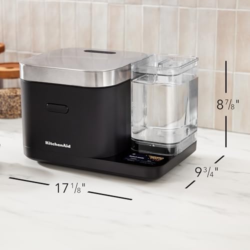 8 Cup Grain and Rice Cooker (Black Matte)