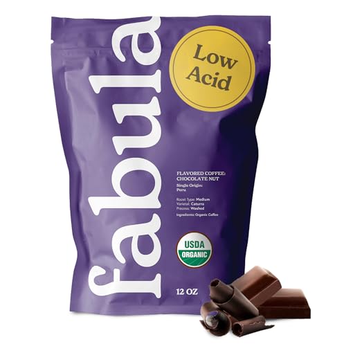 Chocolate Nut Flavored Organic Coffee Freshly Ground (12 Ounce (Pack of 1))