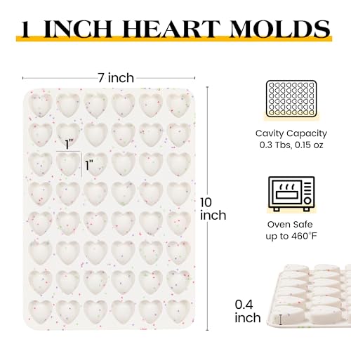 1 Inch Mini Heart Shaped Silicone Molds for Chocolate (Heart / 1 inch)