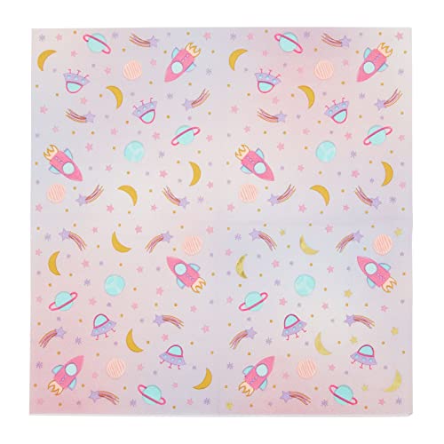 Galaxy Space Napkins for Girls (50 Pack)