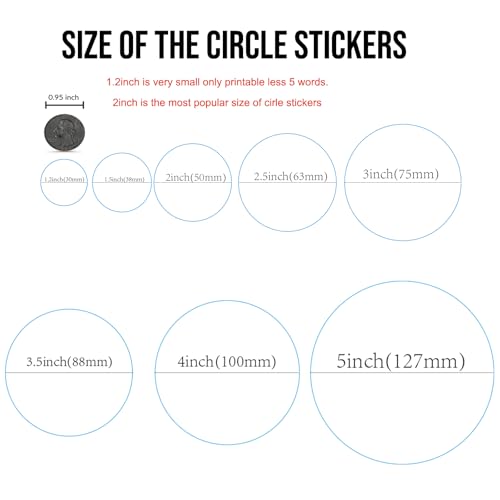 Custom Stickers Round Kraft Paper Labels Personalized with Texts (style 16)