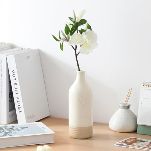 20 Oz Ceramic Olive Oil Dispenser Bottle (20 Ounces / Cream)