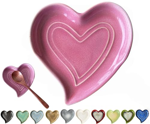 Ceramic Spoon Rest for Stove Top (Pink)