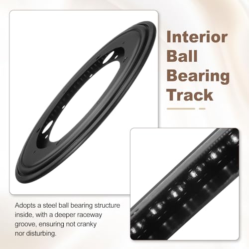 3Pcs 9 Inch Rotating Bearing Plate (Black / 9 Inch)