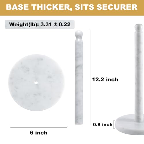 Carrara Marble Paper Towel Holder Countertop