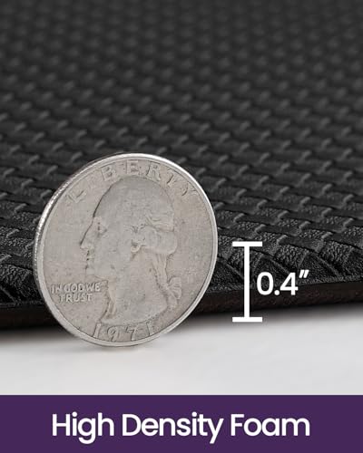 Kitchen Floor Mats Cushioned Anti Fatigue (Black / 71"l X 23"w X 0.4"th)