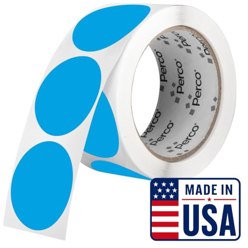 Light Blue Round Circle Dot Sticker 2 (Blue - Light / 2 Inch)