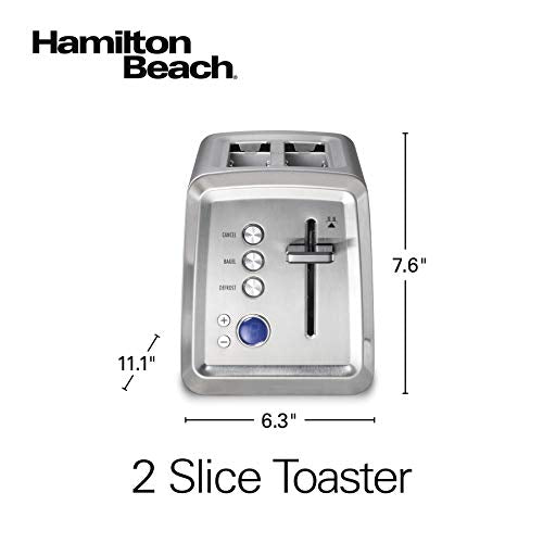 2 Slice Toaster with Digital Read Out (Digital with Defrost Function / Stainless Steel)