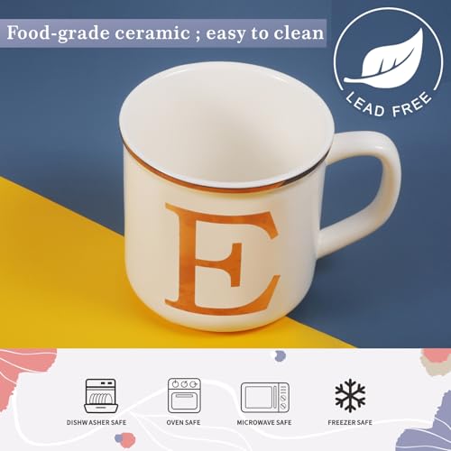 Ceramic Coffee Mug 16oz (Letter E Mug)