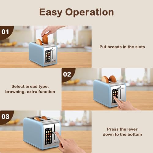 2 Slice Touch Screen Toaster