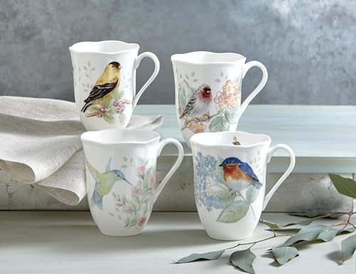 Butterfly Meadow Flutter Porcelain Mug Set for 4 (Mugs, Set of 4)