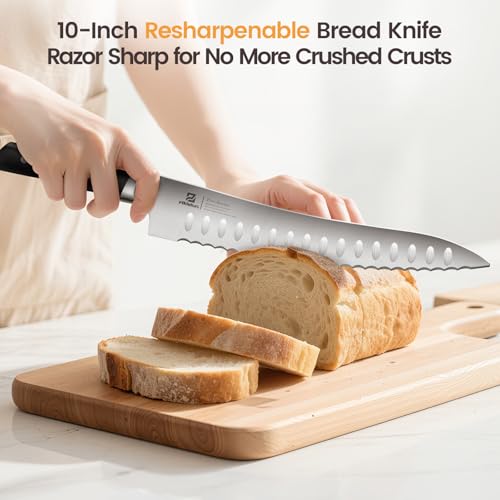 Piklohas Bread Slicer With Bread knife (10-Inch Bread Knife & Slicer)