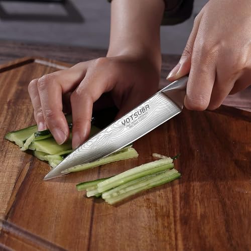 5 Inch Japanese Utility Knife with Full Tang Rosewood Handle (5 inch utility knife)