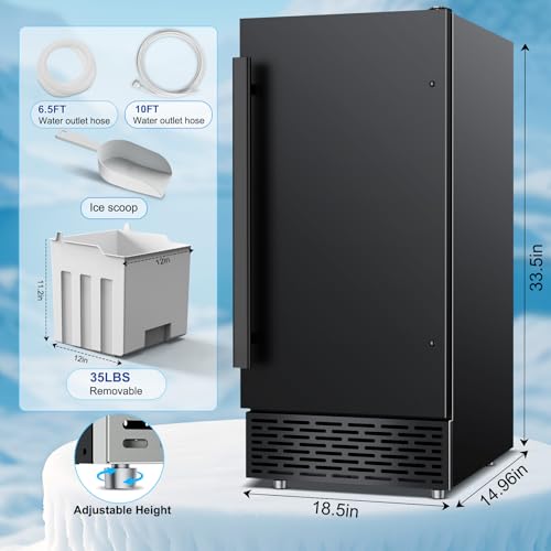 Under Counter Ice Maker (120Lbs/24-Y40FA)