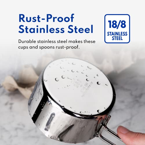 42917 Stainless Steel Measuring Cups and Spoons Set