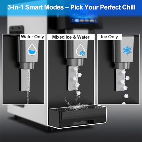 Nugget Ice Makers Countertop Soft Chewable Ice Machine with Auto