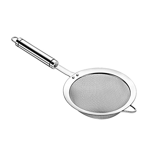 304 Stainless Steel Fine Mesh Strainers for Kitchen (5.51 inch Medium)