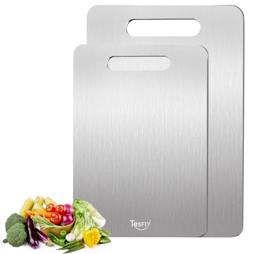 2 Pack Titanium Cutting Board (M + L)