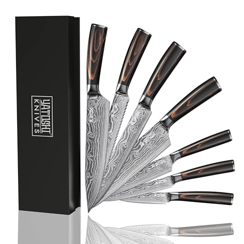 Yatoshi 7 Knife Set (Brown / 7-Piece)