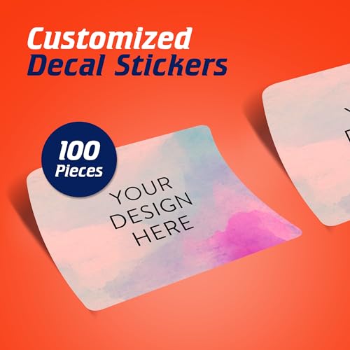 Custom Vinyl Stickers Your Image (Rose / 6x4)